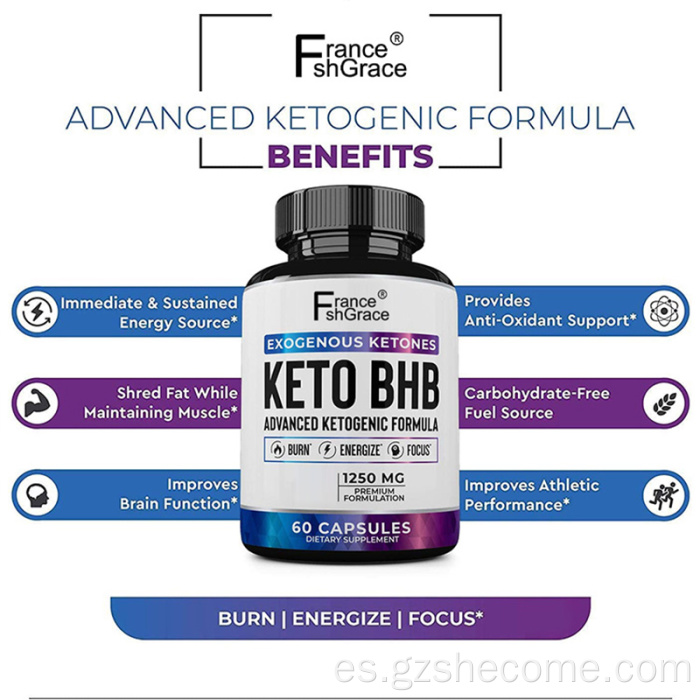 Suplemento de ceto Cápsulas de ceto de pérdida de peso del quema